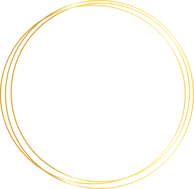 Round circle  gold shape abstract frame border background element